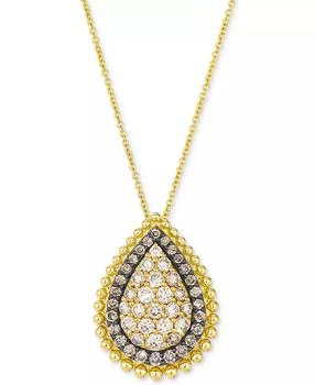 Le Vian | Nude Diamond™ (1 ct. t.w.) & Chocolate Diamond® (3/8 ct. t.w.) Pendant Necklace in 14k Yellow Gold, 20"