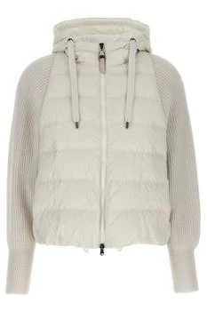 Brunello Cucinelli | Brunello Cucinelli Zip-Up Hooded Puffer Jacket