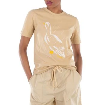 Burberry | Duck Printed Crewneck Cotton T-Shirt