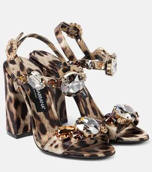 Dolce
Gabbana | Keira 105 leopard-print satin sandals