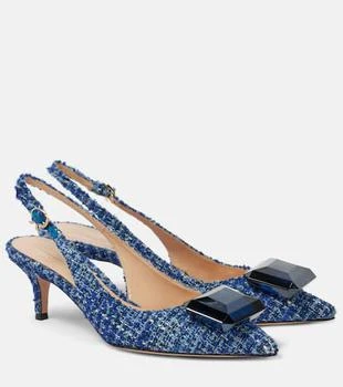 Gianvito Rossi | Jaipur 55 bouclé slingback pumps