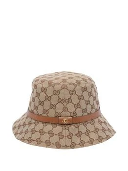 Gucci | Gucci Logo Plaque Monogrammed Bucket Hat