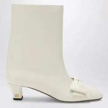 Valentino | Ivory Bowow ankle boots