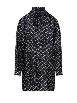 Gucci | Gucci Printed Long-Sleeve Twill Dress