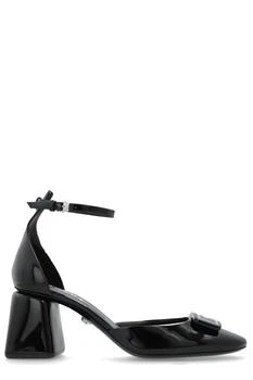 Versace | Versace Logo-Printed Round-Toe Pumps