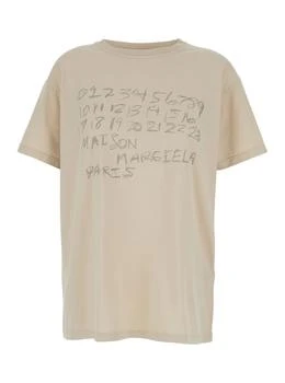 MAISON MARGIELA | Maison Margiela Numbers Printed Crewneck T-Shirt