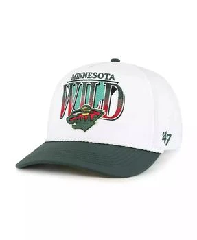 Men's White/Green Minnesota Wild Tribute Hitch Adjustable Hat
