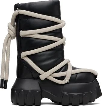 Rick Owens | Black Concordians Lunar Mega Tractor Boots