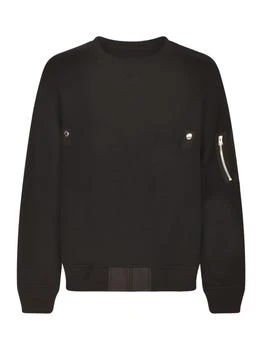 Sacai | Sacai Crewneck Zip-Pocket Sweatshirt