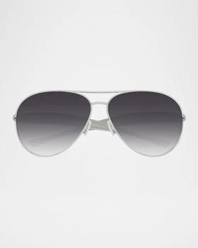 Bottega Veneta | Curved Metal Aviator Sunglasses