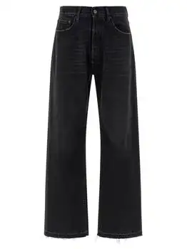 MAISON MARGIELA | Maison Margiela Logo Detailed Straight-Leg Jeans
