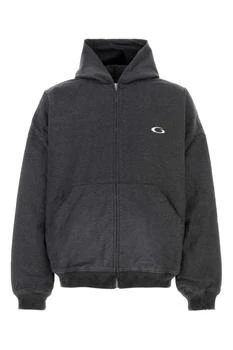 Balenciaga | Balenciaga Loop Sports Icon Embroidered Zipped Hoodie