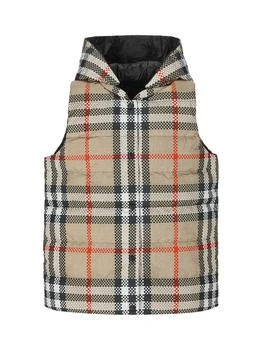 Burberry | Burberry Kids Reversible Checked Hooded Puffer Gilet