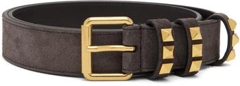 Valentino Brown Suede Flaneuse Belt
