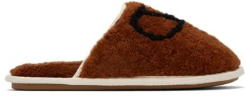 Valentino | Brown Ta Chambre Wool Slippers