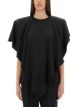 Stella McCartney | Stella McCartney Asymmetric Layered Lightweight Satin Blouse