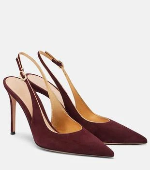 Gianvito Rossi | Ribbon Sling 95 suede slingback pumps