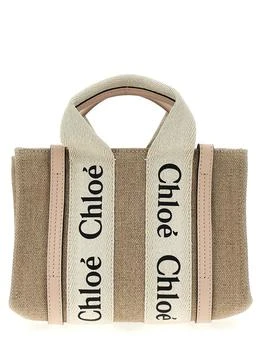 Chloé | Chloé Woody Logo Detailed Mini Tote Bag