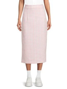 Thom Browne | Checked Midi Skirt