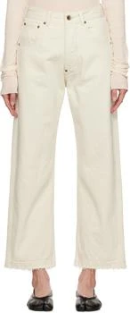 MAISON MARGIELA | Off-White Frayed Jeans