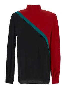 Gucci | Gucci High Neck Color Blocked Shirt