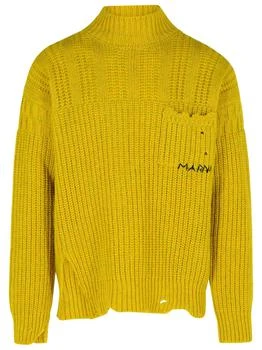 Marni | Marni Distressed Long-Sleeved Jumper