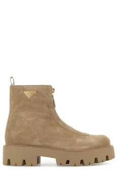 Prada | Prada Triangle-Logo Zipped Boots