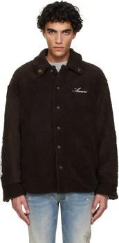 AMIRI | Brown Bones Studded Overshirt