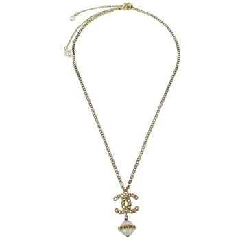 Chanel | Cc Chain Necklace Metal With Faux Pearls _Plated Necklace Jewelry (Pre-Owned)