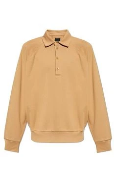 Givenchy | Givenchy Logo Embroidered Long-Sleeve Polo Shirt