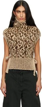 Dries Van Noten | Beige Jacquard Dickey