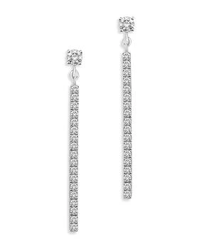 Bloomingdale's | Diamond Linear Drop Earrings in 14K White Gold, 0.50 tcw
