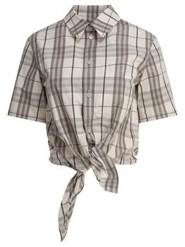 Burberry | Burberry Cropped Checked Shirt