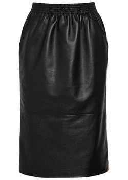 Chloé | Leather midi pencil skirt