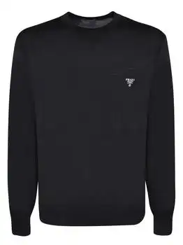 Prada | Prada Long-Sleeved Crewneck Knitted Jumper