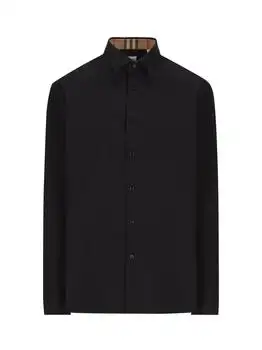 Burberry | Burberry Logo Embroidered Buttoned Shirt