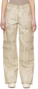 Rick Owens | Beige Hollywood Double Cargo Jeans