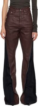 Rick Owens | Burgundy Concordians Bolan Banana Jeans