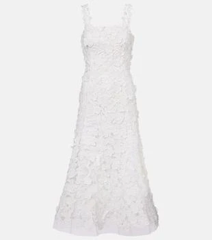 Carolina Herrera | Guipure lace midi dress