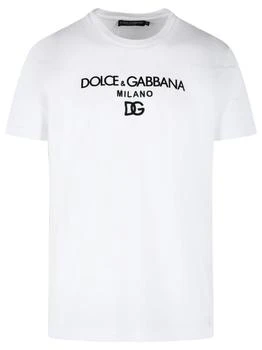 Dolce & Gabbana | Dolce & Gabbana Logo Embroidered T-Shirt