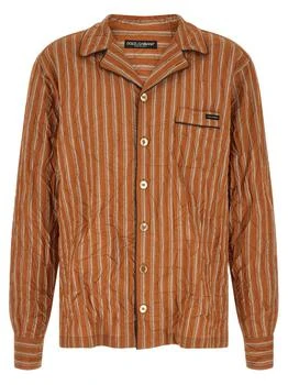 Dolce & Gabbana | Dolce & Gabbana Crinkled Striped Vanity Shirt