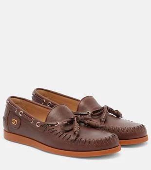 Valentino | Palm Avenue leather boat shoes