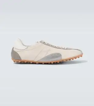 MAISON MARGIELA | Sprinters suede-trimmed leather sneakers