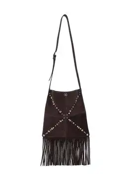 Valentino | Valentino Nellcôte VLogo Signature Fringed Shoulder Bag