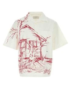 Prada | Prada Graphic Printed Short-Sleeved Shirt