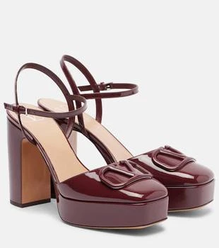 Valentino | VLogo 115 patent leather platform pumps