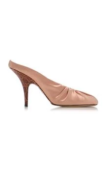 Dries Van Noten | Dries Van Noten Satin Mule Pumps - Moda Operandi