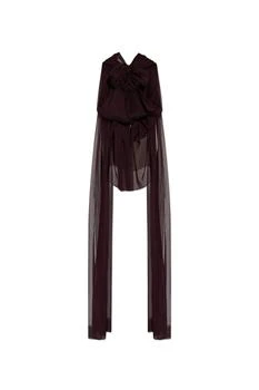 Yves Saint Laurent | Saint Laurent Draped Sleeveless Blouse