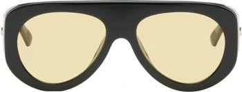 Bottega Veneta | Black Osservatorio Aviator Sunglasses