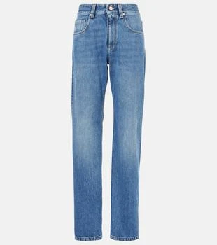 Brunello Cucinelli | High-rise straight jeans